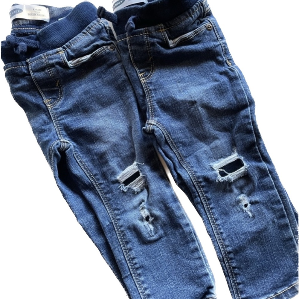Old Navy 18 24 Month Blue Jeans Karate Flex 3 Pairs